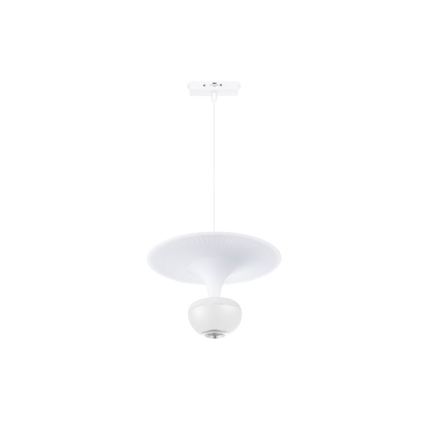 Κρεμαστό Φωτιστικό LED 5W 3CCT για Ultra-Thin μαγνητική ράγα σε λευκή απόχρωση D:23X20cm TMU0240-White